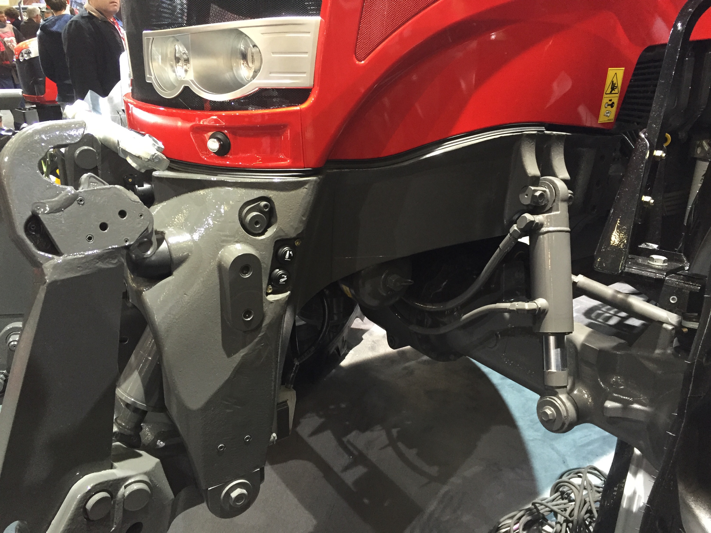 New 140mm travel front suspension with increased turning angle & travel